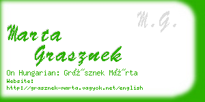 marta grasznek business card